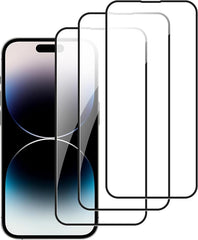 BUCKKO HD Clear Glass Screen Protector Film for iPhone 14 Pro Max, Tempered Glass Explosion-proof Nano Coated Filter for iPhone 14 Pro Max【Anti-Oil】【Anti-Shatter】【Anti-Fingerprint】【Full Coverage】【Hardness 9H】10D- 3 PCS
