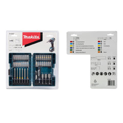Makita B-55679 43-piece screwdriver set bits storage case Metal Multi-colour