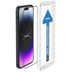 Philips HD Clear Glass Screen Protector Film for iPhone 14 Pro Max Tempered Glass Explosion-proof Nano Coated Filter for iPhone 14 Pro Max【Anti-Oil】【Anti-Shatter】【Anti-Fingerprint】【Full Coverage】【Hardness 9H】 With Auto Alignment Tool Kit
