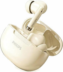Philips TAT2020 True Wireless Bluetooth 5.4 Earbuds | 20H Total Playtime USB-C Case | Clear Calls w/ENC Noise Cancellation Mic | IPX5 Water Resistant for Sport/Gym/Travel | in-Ear Touch Control-White