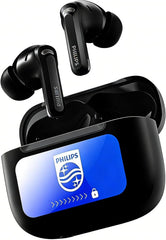 Philips Wireless Bluetooth Headphones Touchscreen-ENC Noise Cancelling Versatile in-Ear Long Battery Life Bluetooth 6.0 IPX7 Waterproof Compatible with iPhone/Samsung/iOS/Android/Tablet