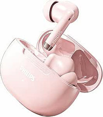 Philips TAT2020 True Wireless Bluetooth 5.4 Earbuds | 20H Total Playtime USB-C Case | Clear Calls w/ENC Noise Cancellation Mic | IPX5 Water Resistant for Sport/Gym/Travel | in-Ear Touch Control-Pink