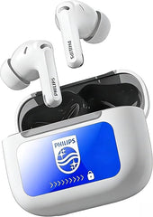 Philips Wireless Bluetooth Headphones Touchscreen-ENC Noise Cancelling Versatile in-Ear Long Battery Life Bluetooth 6.0 IPX7 Waterproof Compatible with iPhone/Samsung/iOS/Android/Tablet