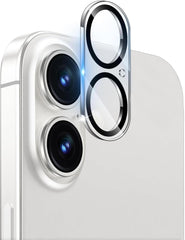 BUCKKO Camera Lens Protector for iPhone 16/16 Plus, HD 360-Degree Protection Tempered Glass drop-proof Screen Protector, Case Friendly No-Bubble HD Clear Camera Lens Screen Protector for iPhone 16 /16 Plus【Anti-Scratch】【Anti-Fingerprint】-1PCS