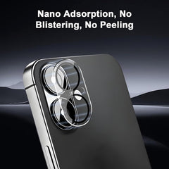 BUCKKO Camera Lens Protector for iPhone 16/16 Plus, HD 360-Degree Protection Tempered Glass drop-proof Screen Protector, Case Friendly No-Bubble HD Clear Camera Lens Screen Protector for iPhone 16 /16 Plus【Anti-Scratch】【Anti-Fingerprint】-1PCS