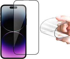 Philips HD Ceramic Screen Protector Film for iPhone 14 Pro, Nano Coated Hydrogel Screen Protector HD Clear Explosion-Proof Film【Anti-Oil】【Anti-Fingerprint】【Full Coverage】【Hardness 9H】【Anti-Shatter】