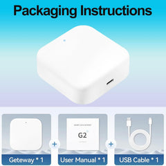 BUCKKO Locks Smart Door Lock WiFi Gateway, Compatible and Works with TTLock App Voice Control, Remote Control Deadbolt Door Lock, Bridge for Voice Control