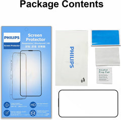 Philips Screen Protector for iPhone 16 Pro /17/17 Pro, Tempered Glass Film with accessories CF2-Pack