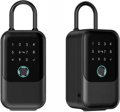 BUCKKO Smart Key Box IP65 Waterproof Bluetooth Lock Box Supports TTLock App and PIN Code Key Safe with 0 to 9 Digits Combination Code, Attach on object. Suitable for Outdoor, Home, Garage, Apartment.