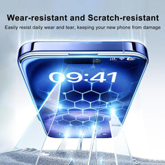 BUCKKO HD Clear Glass Screen Protector Film for iPhone 16 / Plus/ Pro/ Pro Max, Tempered Glass Explosion-proof Nano Coated Filter 【Anti-Oil】【Anti-Shatter】【Anti-Fingerprint】【Full Coverage】【Hardness 9H】