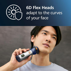 Philips Shaver 3000 Series - Wet & Dry Electric Shaver, PowerCut Blades, SkinGlide Protective Coating, Sensitive Mode, 50 Min. Runtime, Protection Cap, Model S3881/00