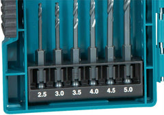 Makita E-06622 Impact Driver Bit Socket Drill Bit Set of 33 Hexagonal Shaft 0.25 inch (6.35 mm) Case Included