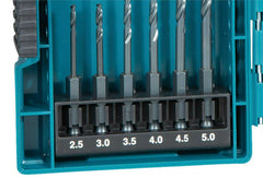 Makita E-06622 Impact Driver Bit Socket Drill Bit Set of 33 Hexagonal Shaft 0.25 inch (6.35 mm) Case Included