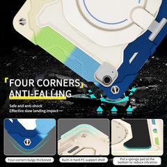 BUCKKO Case for iPad (A16) 11th/10th Generation 11/10.9 inch 2025/2022, Heavy Duty Shockproof Cover with 360° Rotating Handle/Bracket/Pen Holder/Shoulder Strap, Black