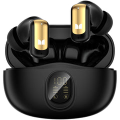 Monster N-Lite 217 Wireless Earbuds, Bluetooth 6.0 in-Ear Headphones, Black Stereo User Manual Charging Case Plastic