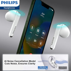 Philips Wireless Earbuds with Hi-Res Audio, Deluxe HS Semi in-Ear Headphones with LDAC, ENC Clear Call, 13mm Large Driver, Game Mode, in-Ear Detection, Total 20H (Pink)