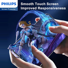 Philips HD Ceramic Screen Protector Film for iPhone 14 Pro, Nano Coated Hydrogel Screen Protector HD Clear Explosion-Proof Film【Anti-Oil】【Anti-Fingerprint】【Full Coverage】【Hardness 9H】【Anti-Shatter】