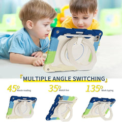 BUCKKO Case for iPad (A16) 11th/10th Generation 11/10.9 inch 2025/2022, Heavy Duty Shockproof Cover with 360° Rotating Handle/Bracket/Pen Holder/Shoulder Strap, Black