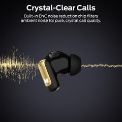 Monster N-Lite 217 Wireless Earbuds, Bluetooth 6.0 in-Ear Headphones, Black Stereo User Manual Charging Case Plastic
