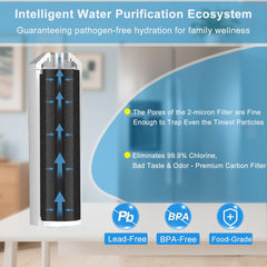 BUCKKO 836848 Refrigerator Water Filter, Replacement for Fisher & Paykel #862285 Replaces #836848, 836860, E522B, PS2067635, RF90A180DU, EFF-6017A, E402B, E442B, SUPCO WF296, RF135B (1-Pack)