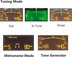 Musedo MT-40W 3-in-1 Digital Wind Instrument Tuner Metronome Tone Generator (Black)