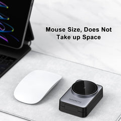 BUCKKO 3 in 1 Wireless Charging Station Compatible with Magsafe Qi | iPhone | iWatch |Airpod | Foldable 3 in 1 Black