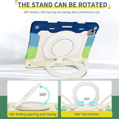 BUCKKO Case for iPad (A16) 11th/10th Generation 11/10.9 inch 2025/2022, Heavy Duty Shockproof Cover with 360° Rotating Handle/Bracket/Pen Holder/Shoulder Strap, Black