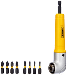 DEWALT DT71517T-QZ Right Angle Torsion Drill Attachment, Compact, 0.364 lbs, 100 watts 9 popular 25mm screwdriver bits Wood Yellow One Size