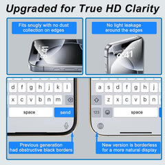 Philips Screen Protector for iPhone Air, Tempered Glass Film with accessories, 9H Hardness, Case-Friendly, 6.5-Inch Display, 2-Pack