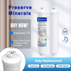 BUCKKO Water Filter Replacement for Samsung DA29-10105J, DA29-10105J HAFEX/EXP, WSF-100, DA99 02131B, EF9603, HAIER LG Fridge Water Filter 1 Pack RWF0300A