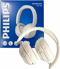 Philips TAH1120 Lightweight On-Ear Wireless Bluetooth Headphones with Passive Noise Isolation - up to 55 Hours Playtime, Clear Calls, Dynamic Bass, 2 Hours USB-C Charging - Beige