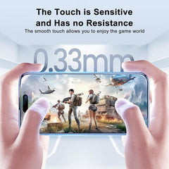 BUCKKO Ceramic Film Screen Protector for iPhone 16 plus, HD Transparent, Anti-Fingerprint, Scratch-Resistant, Full Coverage, No Broken Edges, PET Material, Matte Finish- 1Pack