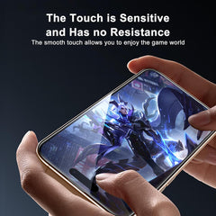 BUCKKO Ceramic Film Anti-Peek Screen Protector for iPhone 16, High Transparent, Anti-Fingerprint, Scratch-Resistant, Full Coverage, No Broken Edges, PET Material, Privacy Finish- 1Pack