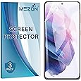 BUCKKO Ceramic Film Screen Protector for Samsung S22 5G / S23, HD Transparent, Anti-Fingerprint, Scratch-Resistant, Full Coverage, No Broken Edges, PET Material, Gloss Finish- 3 Pack