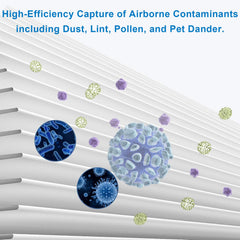 BUCKKO HEPA with Particle and Activated Carbon Filter for Blueair Blue Pure 411,411+ & MINI Air Purifiers reference Part Number SF411PACF102174, 2 Pack