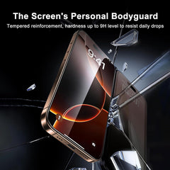 BUCKKO Ceramic Film Screen Protector for iPhone 16 Pro, HD Transparent, Anti-Fingerprint, Scratch-Resistant, Full Coverage, No Broken Edges, PET Material, Glossy Finish- 2Pack