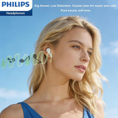 Philips Wireless Earbuds with Hi-Res Audio, Deluxe HS Semi in-Ear Headphones with LDAC, ENC Clear Call, 13mm Large Driver, Game Mode, in-Ear Detection, Total 20H (Black)
