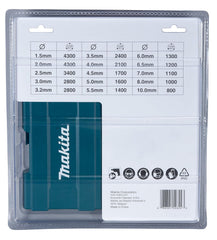 Makita D-67527 19 Piece Hss-Tin Metal Bit Set