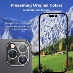 BUCKKO Camera Lens Protector for iPhone 16 Pro/16 Pro Max, HD 360-Degree Protection Tempered Glass drop-proof Screen Protector, Case Friendly No-Bubble HD Clear Camera Lens Screen Protector for iPhone 16 Pro/16 Pro Max 【Anti-Scratch】-1PCS