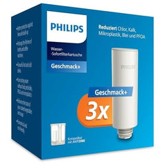 Philips Instant Water Filter Jug Flavour + Replacement Filter Pack of 6 Reduces Chlorine & Lead - Retains Minerals