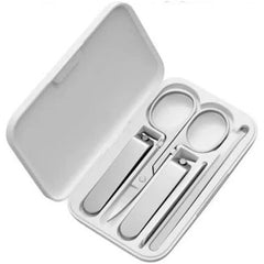 XIAOMI Mijia 5Pcs Portable Fingernail Toenail Manicure Pedicure Magnetic Absorption Stainless Steel Nail Clipper Se