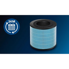 Philips Domestic Appliances Replacement filter For AMF220-3-in-1 Purifier, Fan & Heater - Filter lifetime: Up to 24 months - HEPA & Active Carbon filter - FYM220/30, Black/White