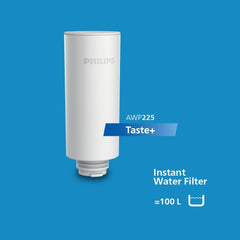Philips Water Instant Water Filter Jug (3L) - Clean and Good Tasting Water in Seconds - Includes 1× Flavour + Filter, Reduces Chlorine & Lead, Retains Minerals