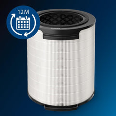Philips Genuine 3-in-1 filter, NanoProtect HEPA, Active Carbon and Pre-filter, 12 Months lifetime, Compatible with AC1715 & AC1711, Protects you from pollen, dust, pet dander and gases (FY1700/30)