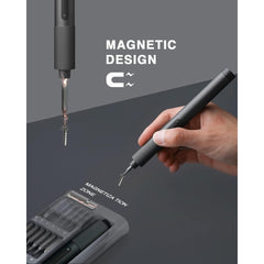 Xiaomi Electric Precision Screwdriver, Two-Speed Torque Control, 24 S2 Steel Bits, 170 RPM Magnetic Motor, 400+ Screws per Charge, Compact Aluminium Alloy Case with Magnetic Storage