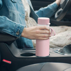 Philips GoZero Everyday Insulated Stainless Steel Water Bottle 3 Philips Tap Water Filters BPA Free Transform Tap Water into Healthy Tastier Water Keep Drink Hot/Cold,18.6 oz,Pink AWP2771PKQ13/37