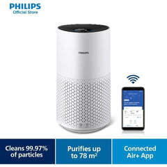 Philips 1000i Series Air Purifier – 78 m² Coverage, 300 m³/h CADR, HEPA & Carbon Filter, Smart Sensor, Ultra-Quiet, Wi-Fi Connected, Air+ App (AC1715/70)