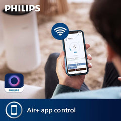 Philips 1000i Series Air Purifier – 78 m² Coverage, 300 m³/h CADR, HEPA & Carbon Filter, Smart Sensor, Ultra-Quiet, Wi-Fi Connected, Air+ App (AC1715/70)