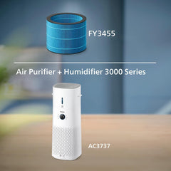 Philips Original NanoCloud Humidification Replacement Filter for 2-in-1 Air Purifier and Humidifier 3000 Series AC3737, 6 Months Lifetime (FY3455/00)