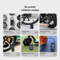 Xiaomi Portable Electric Air Compressor 2 Air Pump 150 PSI (10.3 bar) 6 Preset Modes tyre inflator LED Light for Car, Bike, Motorbike, Ball
